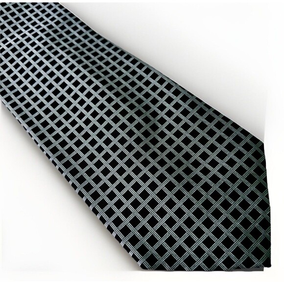 Brooks Brothers Other - Brooks Brothers Makers Tie Blue Checkered Basket Weave Necktie Made USA NEW